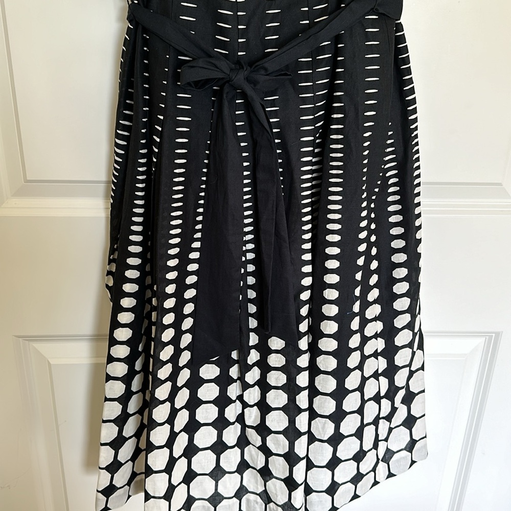Anne Klein fit and flair dress sz 10 NWT Anne black White ombré Polka Dot Print - Picture 8 of 9